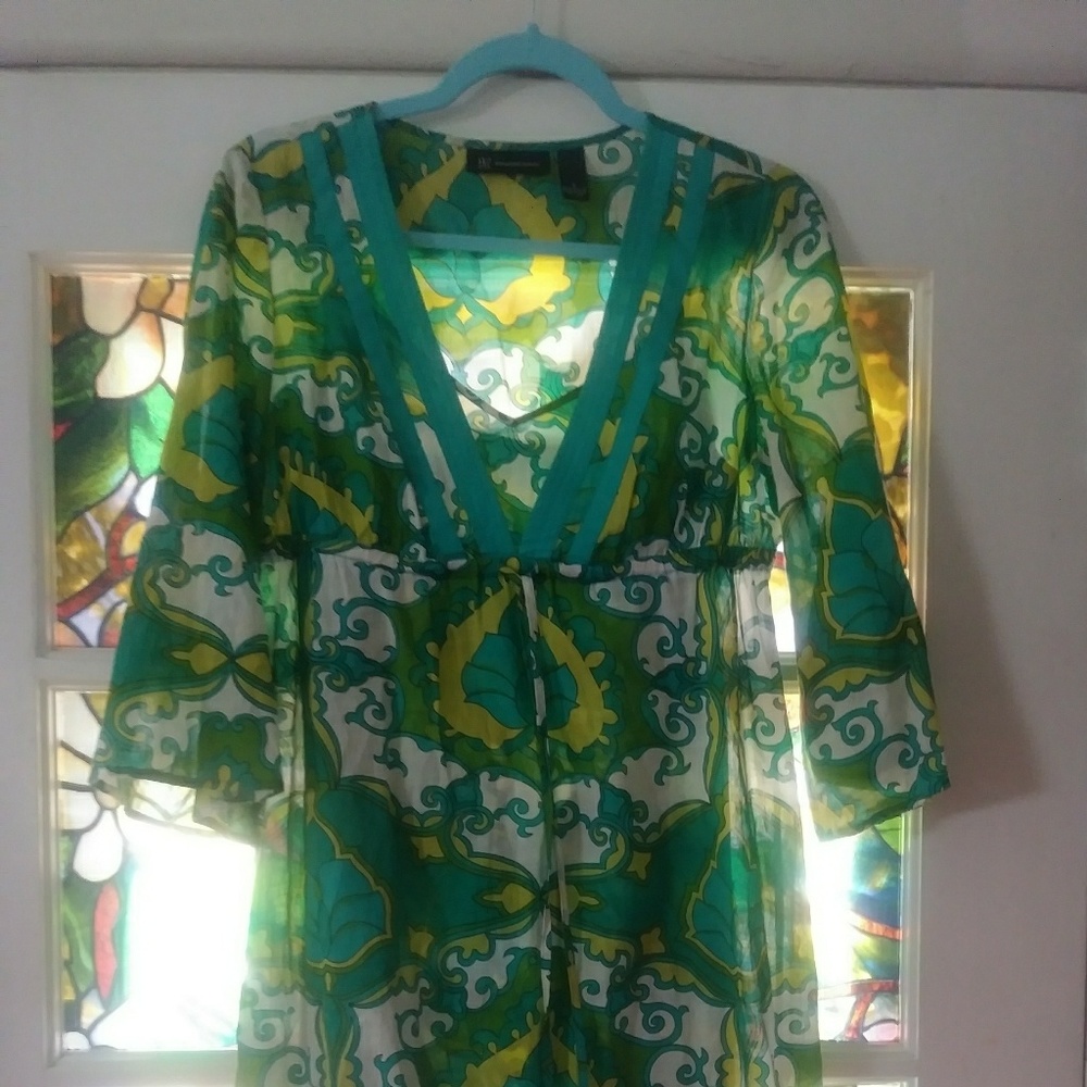 INC 2-PC Tank DRESS COVER UP SET sz 6 Small